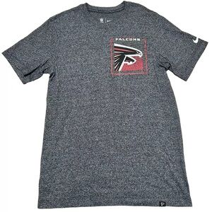 The Nike Tee NFL Football Atlanta Falcons Gray Short Sleeve T-Shirt Men's Size S
